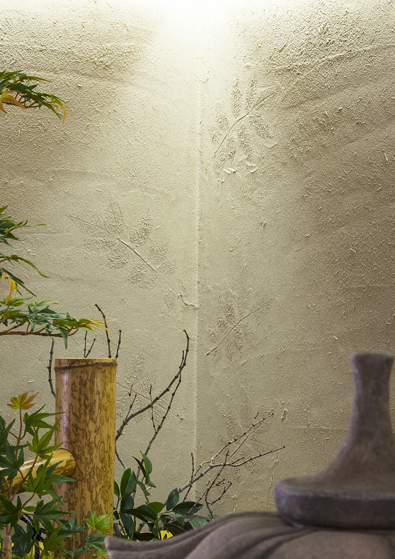 大阪市東淀川区　店舗　おせち料理専門店　板前魂　様　人工植物を使った室内和風庭園